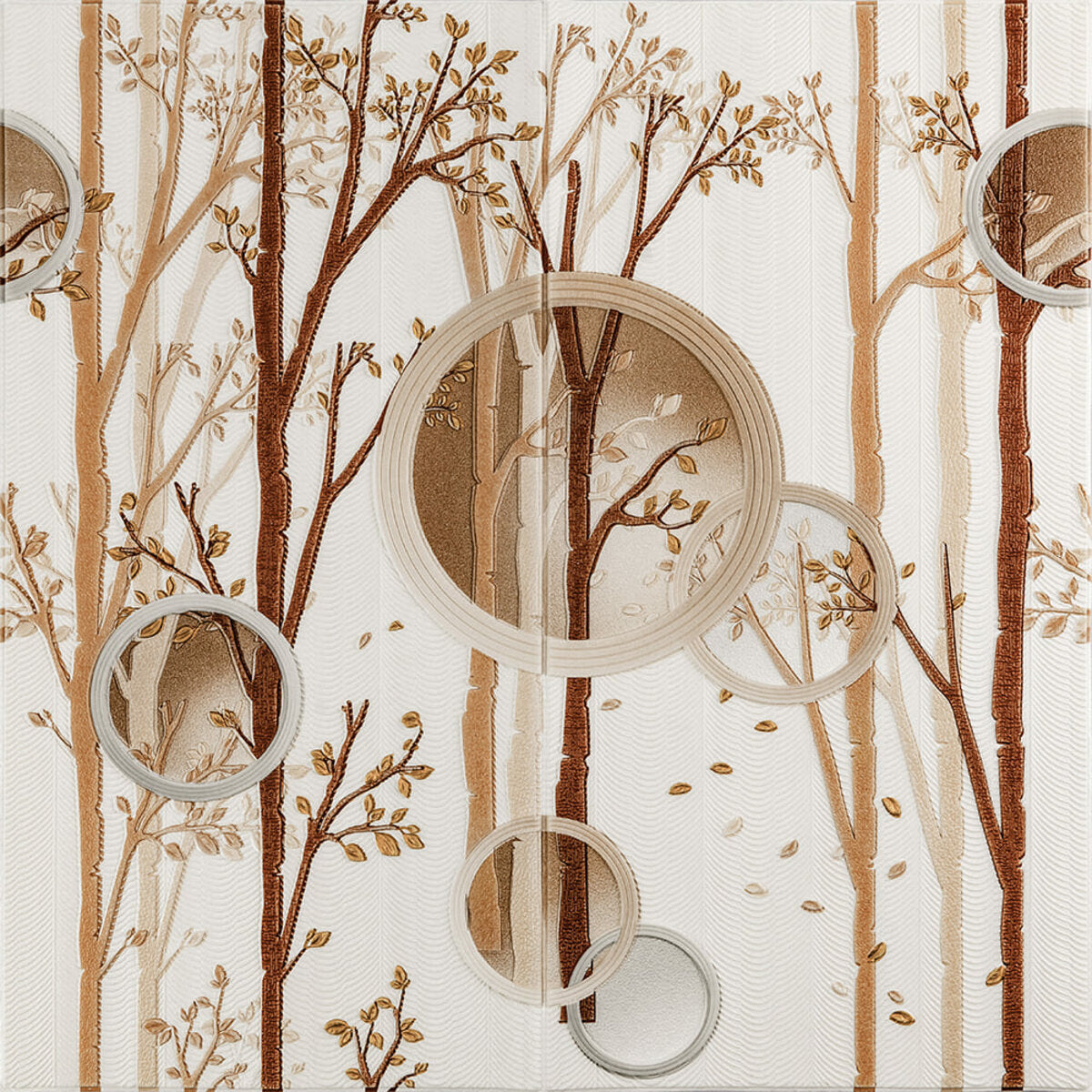 Панель стінова 3D 700х700х4мм Дерева SW-00001987