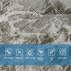 Панель стінова 3D 700х770х2мм (061-2) Мармур Чорний SW-00001912