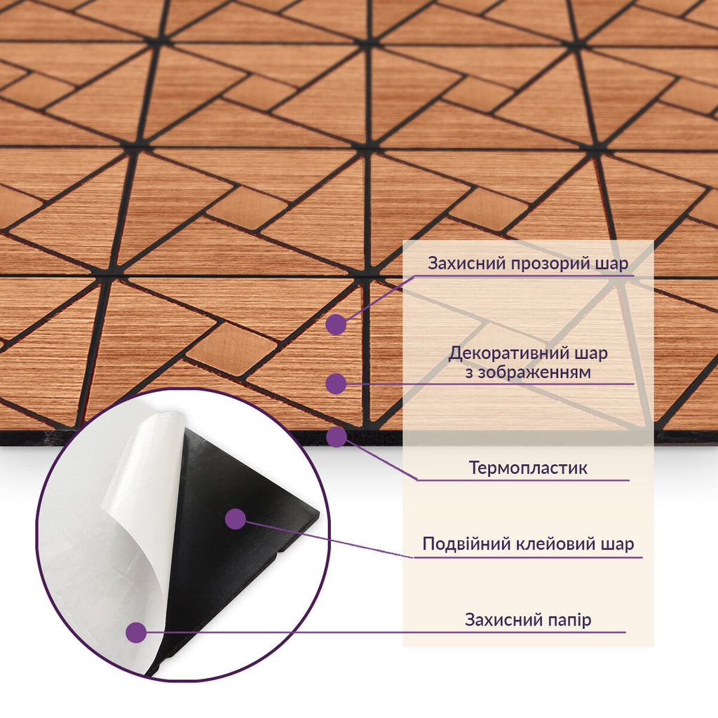 Самоклеюча PET мозаїка 300х300х4мм SW-00001640