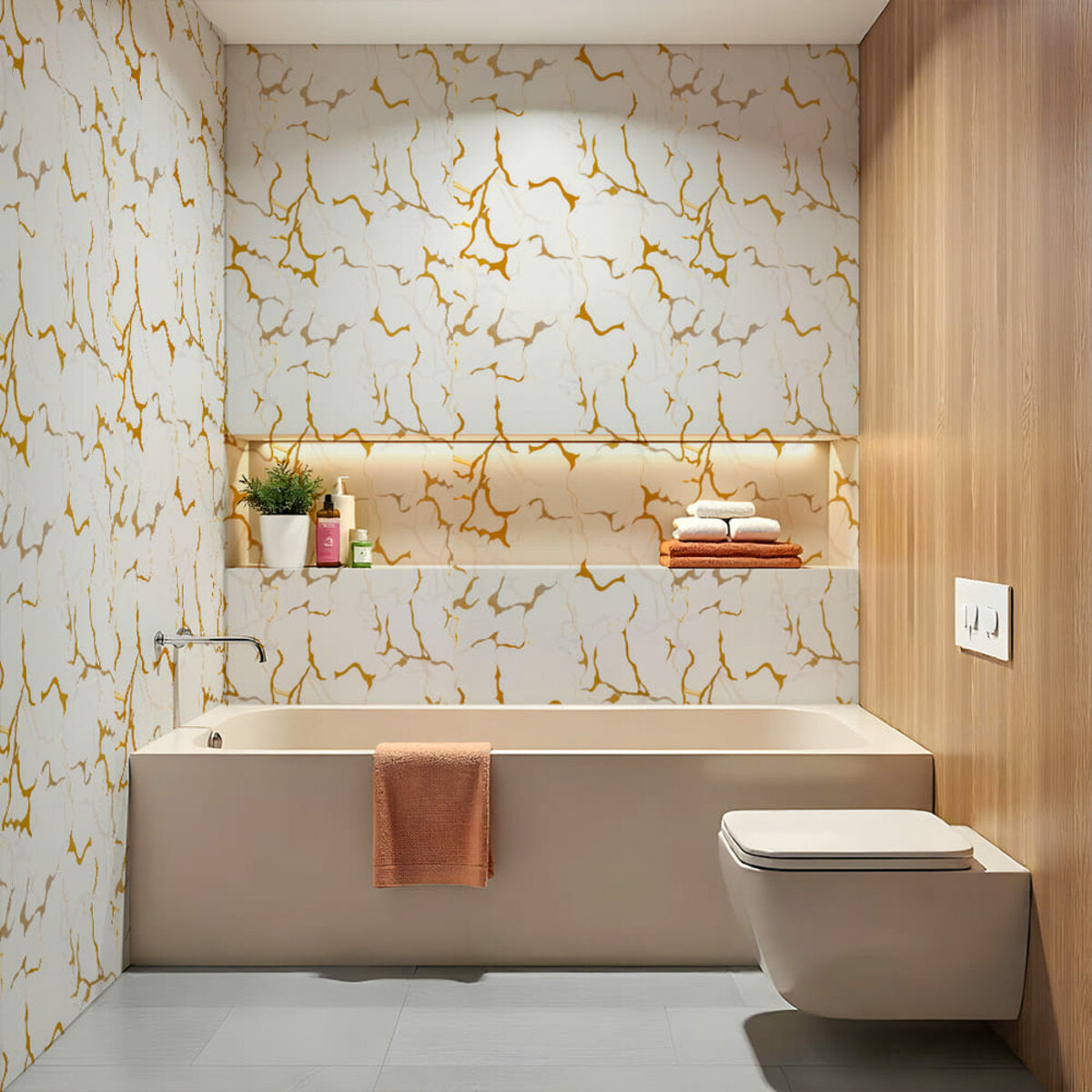 Самоклеюча стінова PET плитка в рулоні 1200х3000х2мм SW-00002671