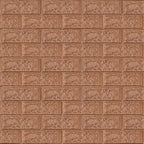 3D панель самоклеюча 700х770х5мм цегла Коричневий (020-5) HO-00000237