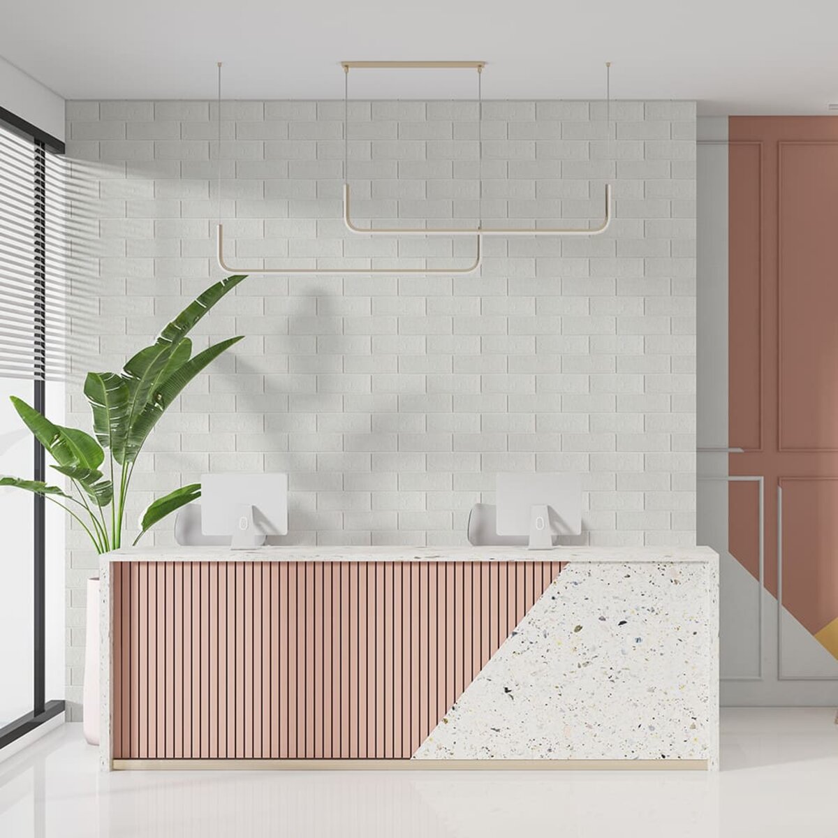 3D панель самоклеюча 700х770х3мм цегла Біла (001-3) SW-00000174