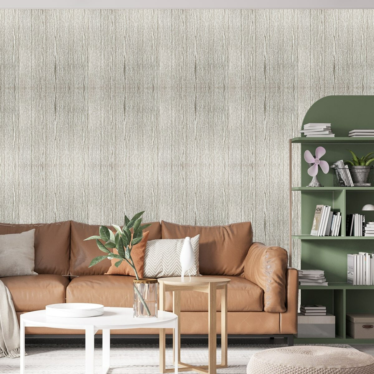 Самоклеюча 3D панель 700х600х4мм Срібне дерево (97) HO-00001337