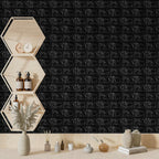 3D панель самоклеюча 700х770х3мм цегла Чорна (019-3) SW-00000584