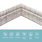 Гнучкий самоклеючий плінтус 2350х80х7мм Срібне дерево SW-00000756