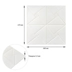 Самоклеюча декоративна настінно-стельова 3D панель 680х670х5.5мм Орігамі (173) SW-00000182
