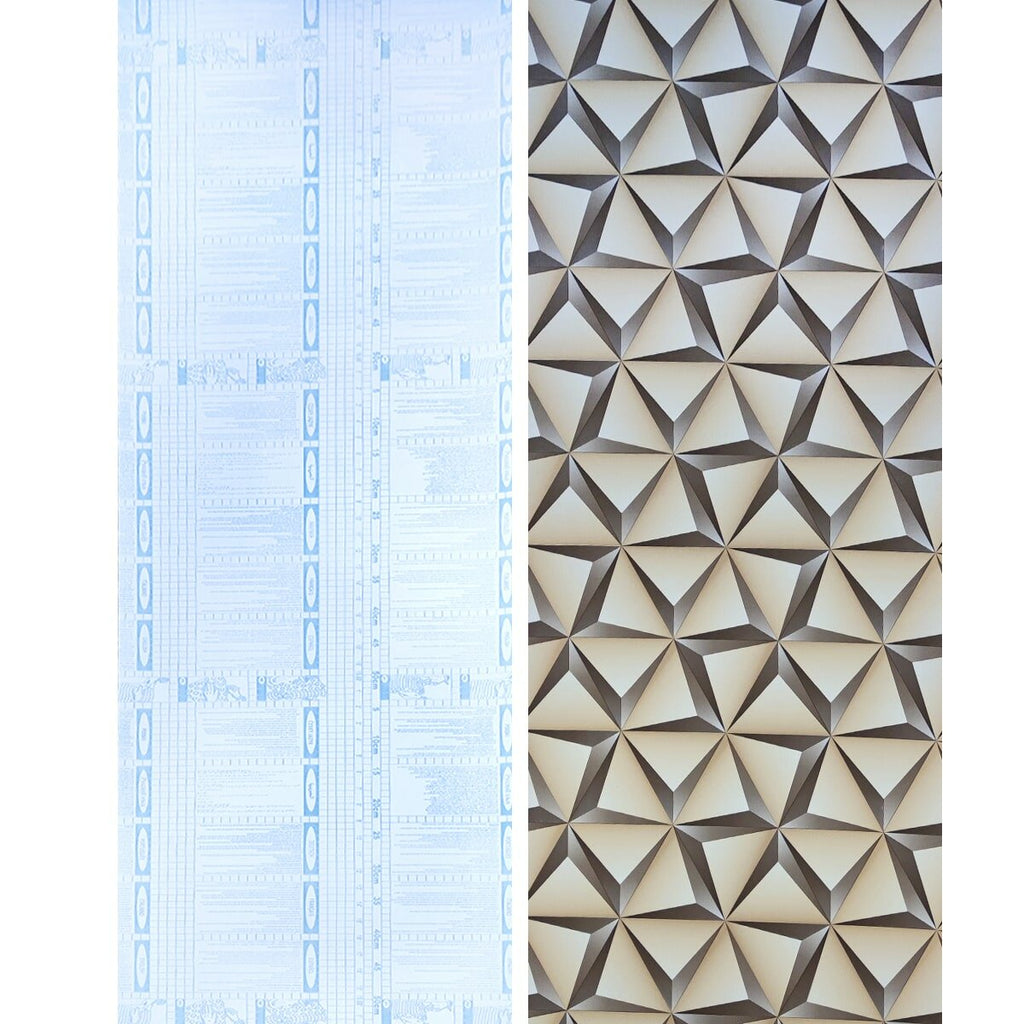 Самоклеюча плівка 3D 0,45х10м х 0,07мм Бежеві трикутники HO-00001235