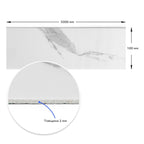 Плінтус вініловий самоклеючий 5000х100х2мм Глянцсовий (D) HO-00002117