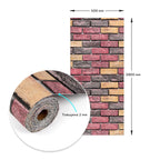 Самоклеючі шпалери 2800х500х1,5мм Червона екатериновлавська цегла (D) SW-00001944