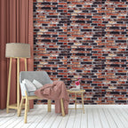 Декоративна 3D панель 700х770х5мм Сіро-синя Катеринославська цегла (048) SW-00000027