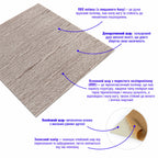 Самоклеюча 3D панель 700х700х4мм Мокко дерево (98) HO-00001464