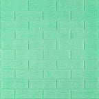 3D панель самоклеюча 700х770х5мм цегла М'ята (012-5) HO-00000148