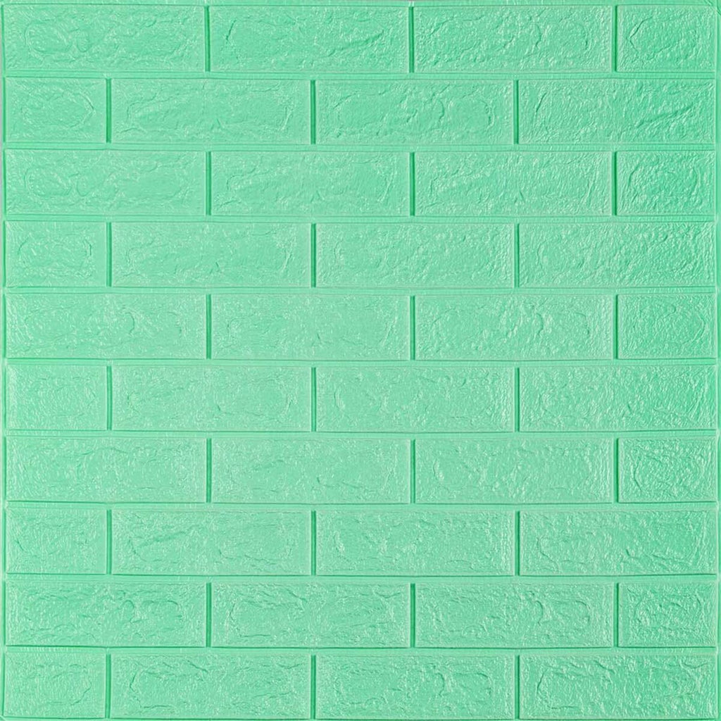 3D панель самоклеюча 700х770х5мм цегла М'ята (012-5) SW-00000148