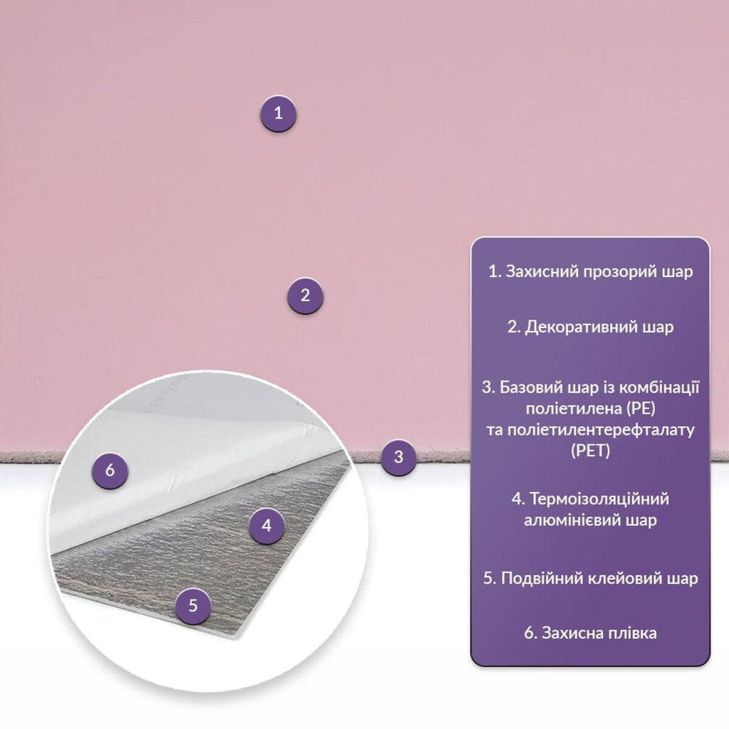 Самоклеюча стінова PET плитка 900х400х2мм SW-00002255