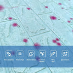 Самоклеюча 3D панель 700х770х4мм Блакитні кульбаби (322) SW-00001362