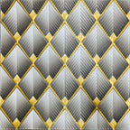 Панель стінова 3D 700х700х4мм Ромб сірий SW-00001986