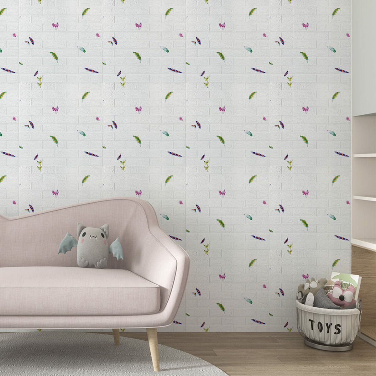 Панель 3D 700х770х3мм Пір'я SW-00001969