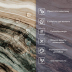 Самоклеюча стінова PET плитка 600х300х2мм SW-00002309