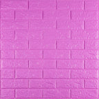 3D панель самоклеюча 700х770х5мм цегла Пурпурна (14-5) HO-00001334