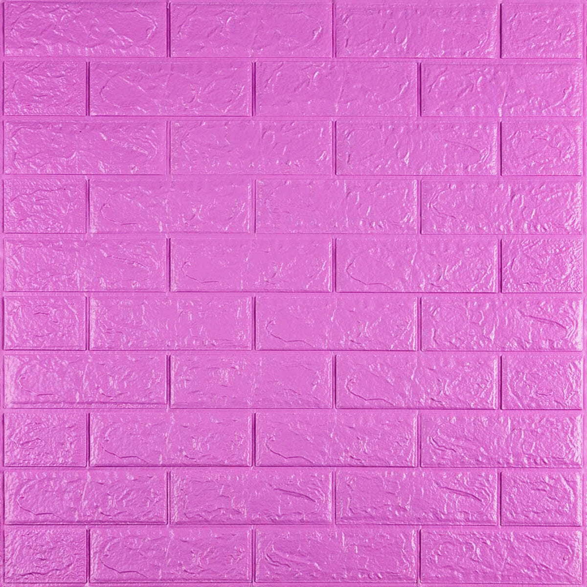 3D панель самоклеюча 700х770х5мм цегла Пурпурна (14-5) SW-00001334