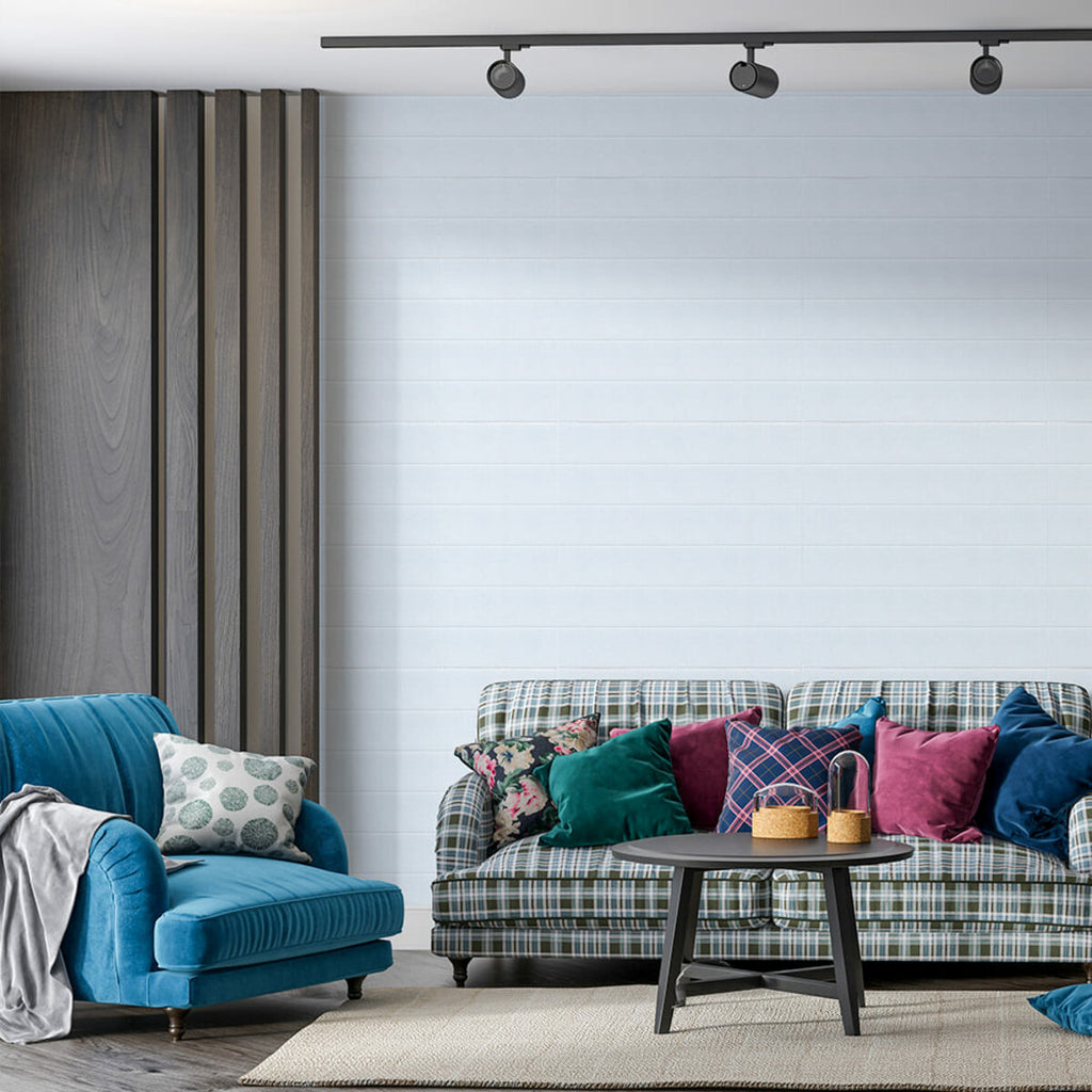 Панель стінова 3D 700х700х4мм Біла вагонка SW-00001964