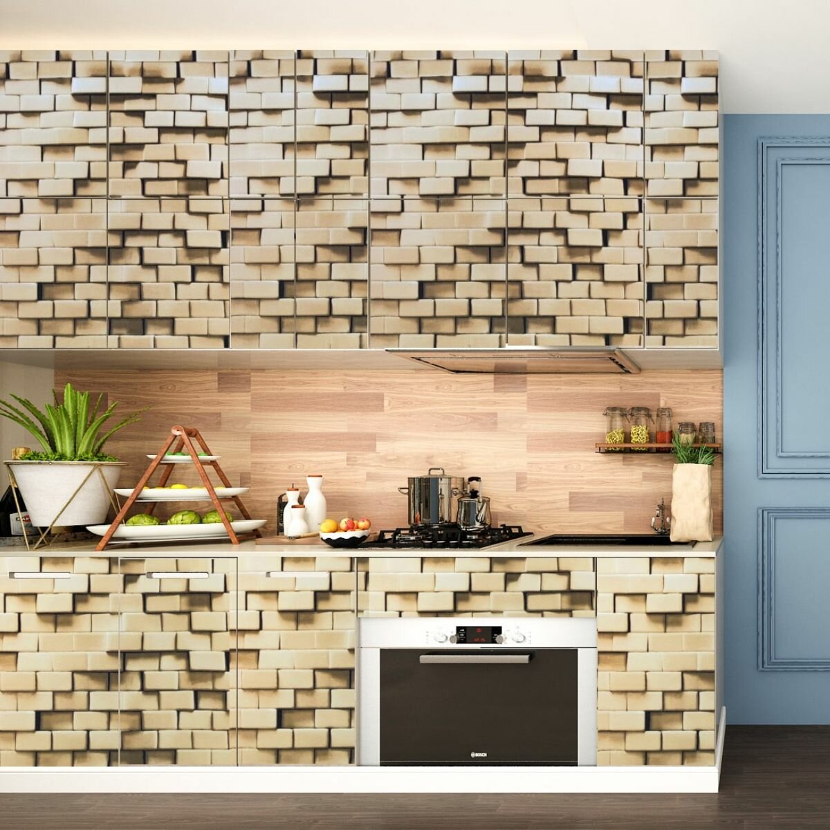 Самоклеюча плівка 0,45х10м х 0,07мм Пісочний камінь HO-00001234