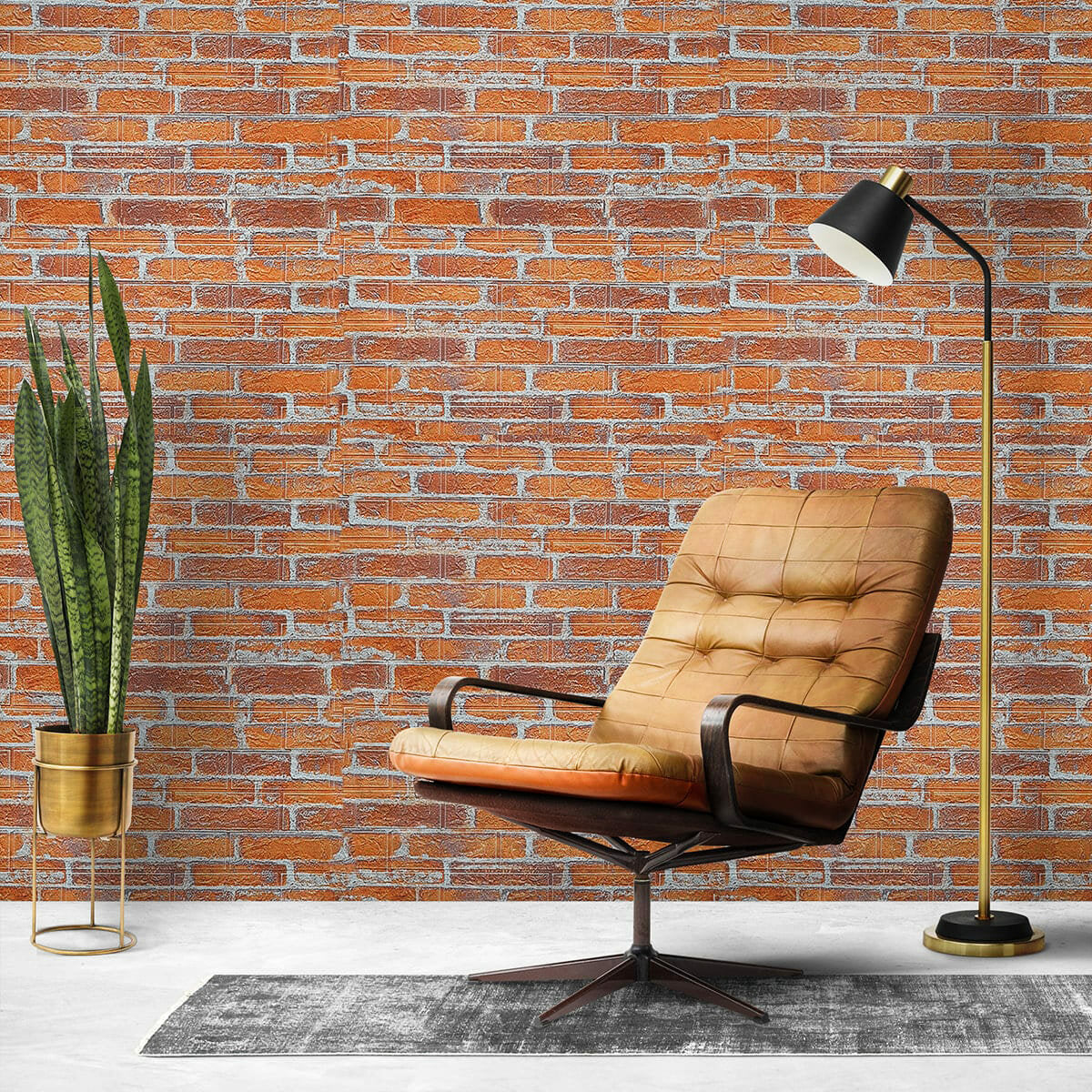 Декоративна 3D панель 700х770х5мм Руда Катеринославська цегла (044) HO-00000037