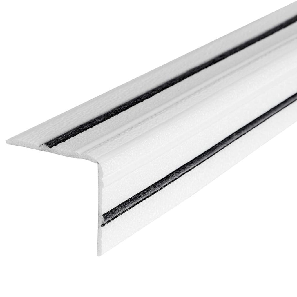 Плінтус РР самоклеючий 2300х140х4мм Білий з чорною смужкою (D) HO-00001810