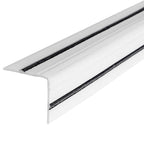 Плінтус РР самоклеючий 2300х140х4мм Білий з чорною смужкою (D) HO-00001810