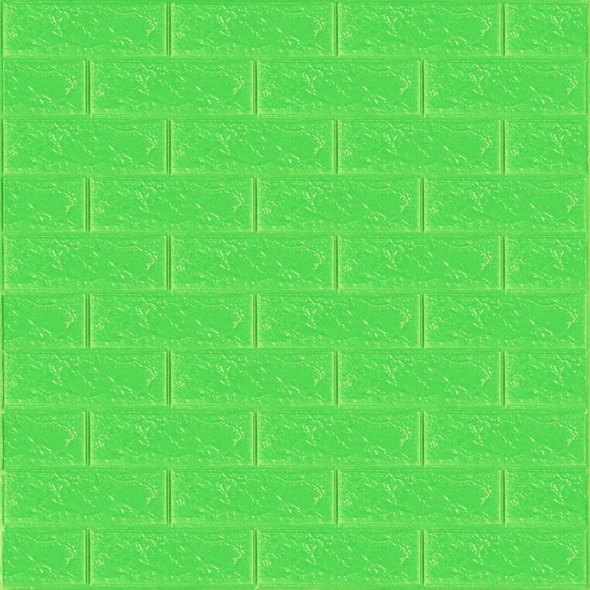 3D панель самоклеюча 700х770х3мм цегла Зелена (013-3) SW-00000639