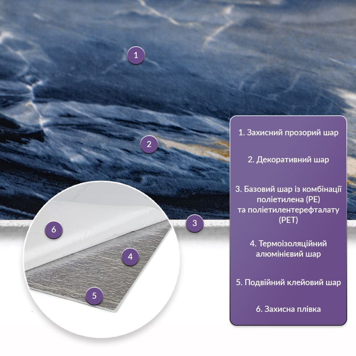 Самоклеюча стінова PET плитка 600х300х2мм SW-00002299