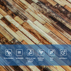 Панель стеновая 3D 700х700х5мм Микс (S) SW-00001875