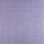 3D панель самоклеюча 700х770х3мм цегла Світло - фіолетова (015-3) SW-00000574