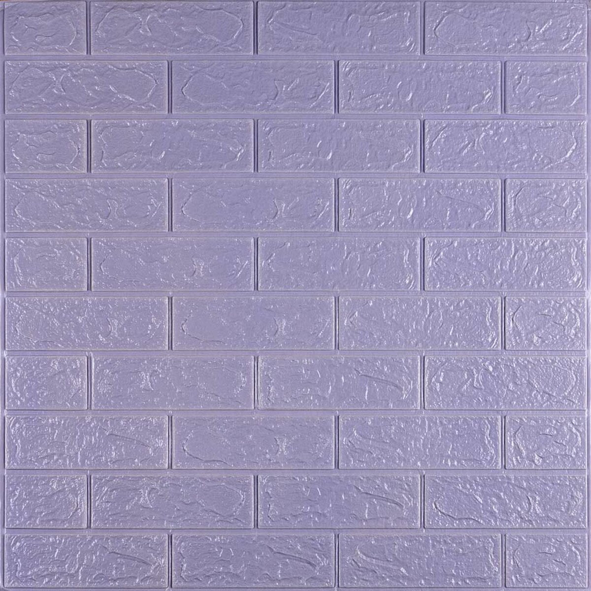 3D панель самоклеюча 700х770х3мм цегла Світло - фіолетова (015-3) SW-00000574