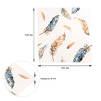Панель стінова 3D 700х700х4мм Пір'я різнокольорове SW-00002001