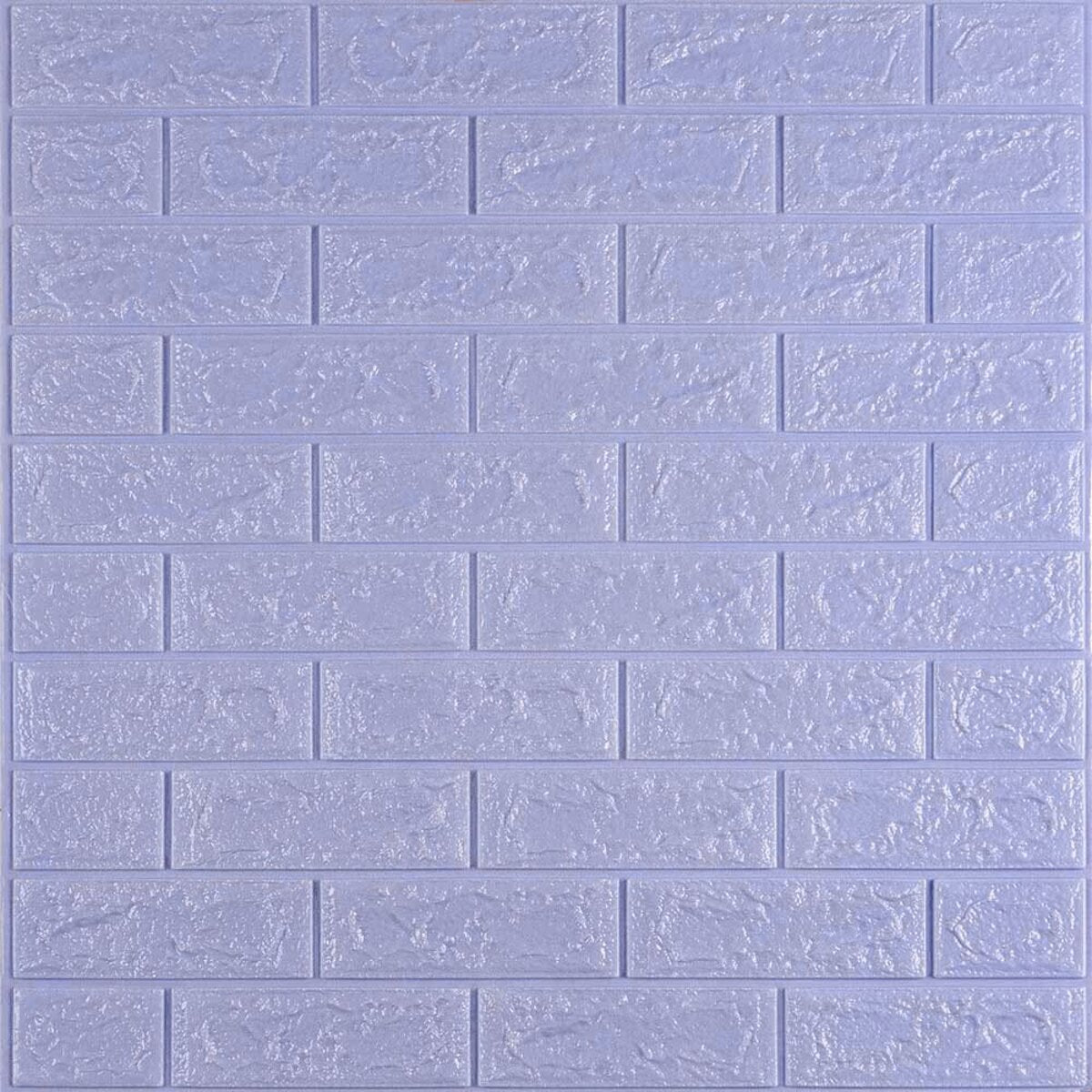 3D панель самоклеюча 700х770х5мм цегла світло - фіолетова (015-5) SW-00000083