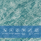 Декоративна 3D панель самоклейка 700х770х5мм Глибоке море (цегла) (067) HO-00000170