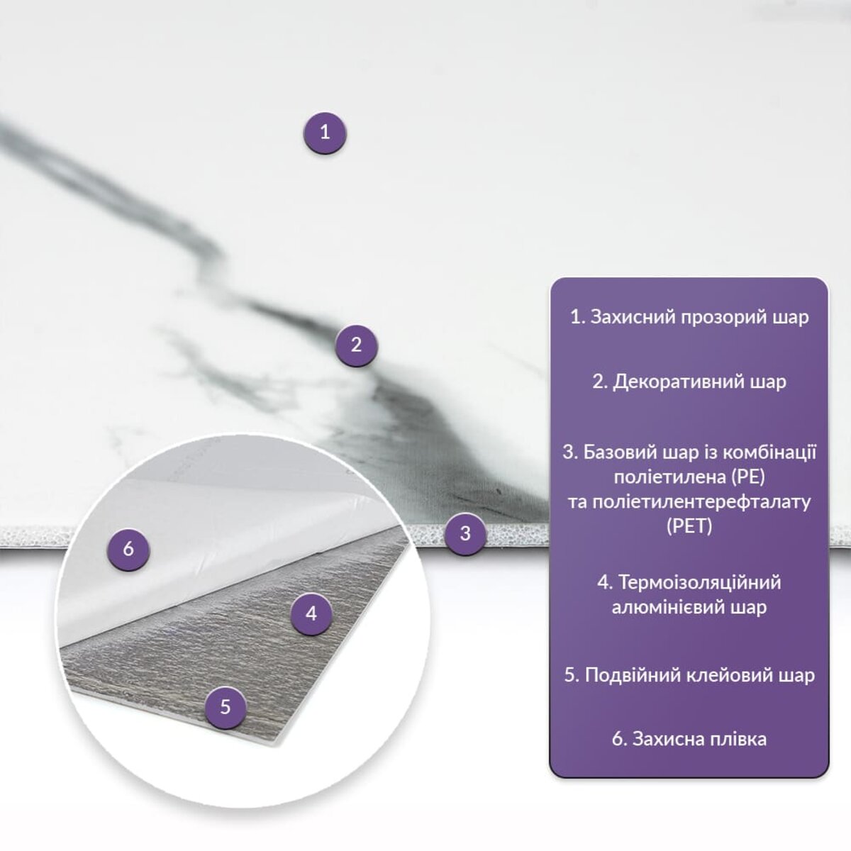 Самоклеюча стінова PET плитка 600*300*2mm (D) SW-00001684