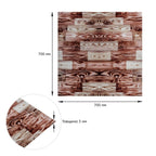 Панель стінова 700х700х3мм Червоне дерево HO-00001896