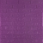 3D панель самоклеюча 700х770х3мм цегла Фіолетова (016-3) HO-000003248