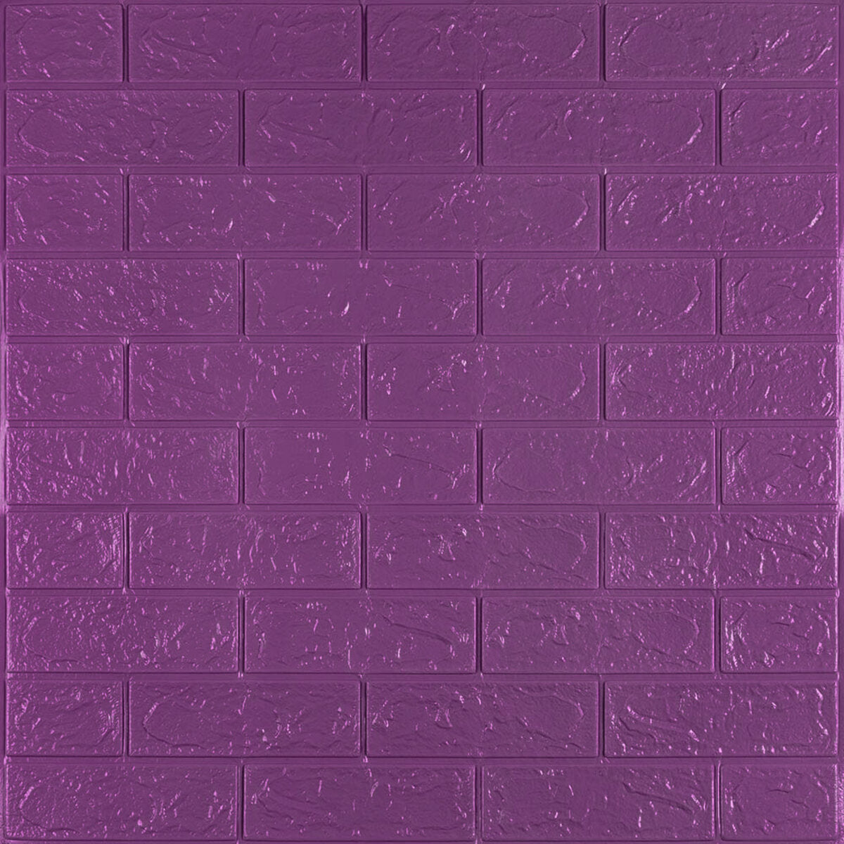 3D панель самоклеюча 700х770х3мм цегла Фіолетова (016-3) HO-000003248