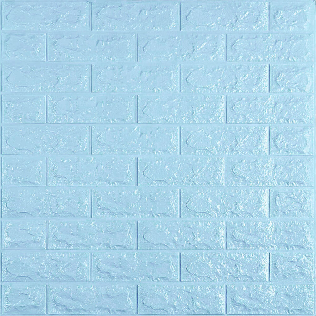 3D панель самоклеюча 700х770х7мм цегла Блакитна (005-7) SW-00000658