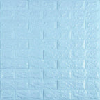 3D панель самоклеюча 700х770х7мм цегла Блакитна (005-7) SW-00000658
