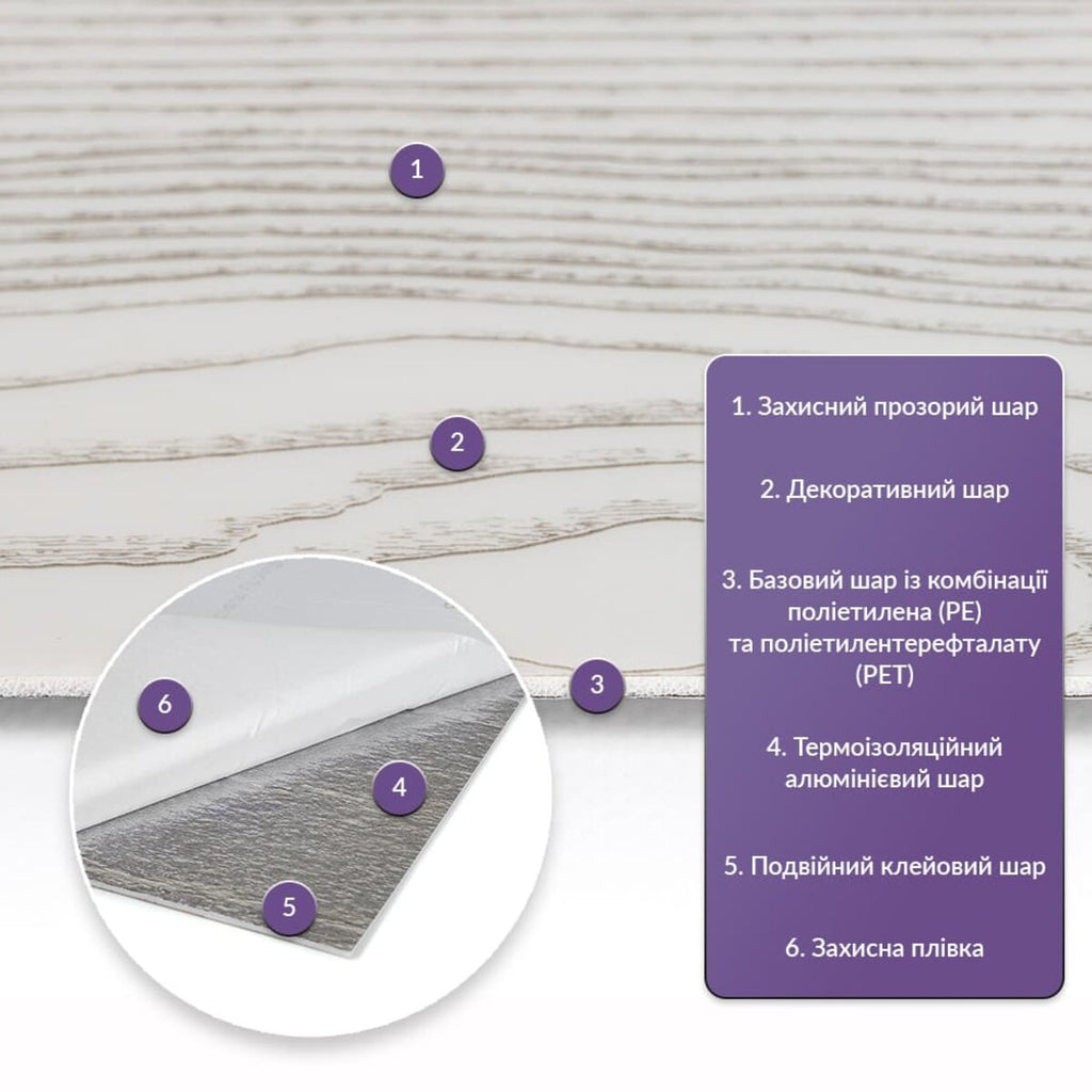 Самоклеюча стінова PET плитка 600х300х2мм SW-00002325