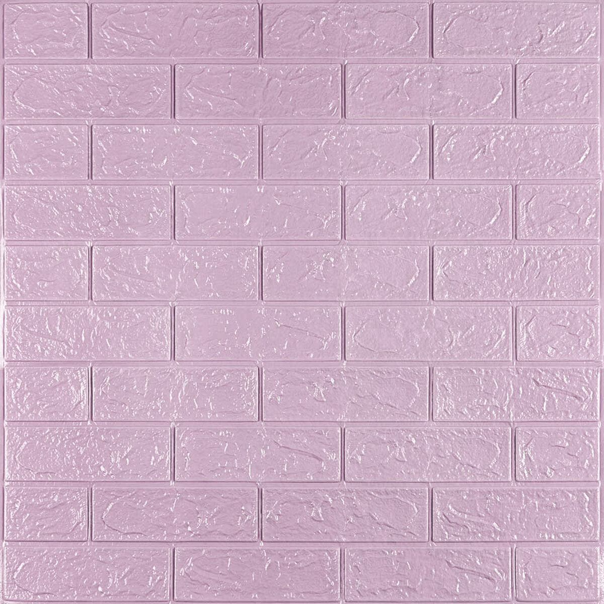 3D панель самоклеюча 700х770х3мм цегла Світло - фіолетова (015-3) HO-00000574