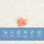 Панель стінова 3D 700х700х4мм Рожеві квіти SW-00001978