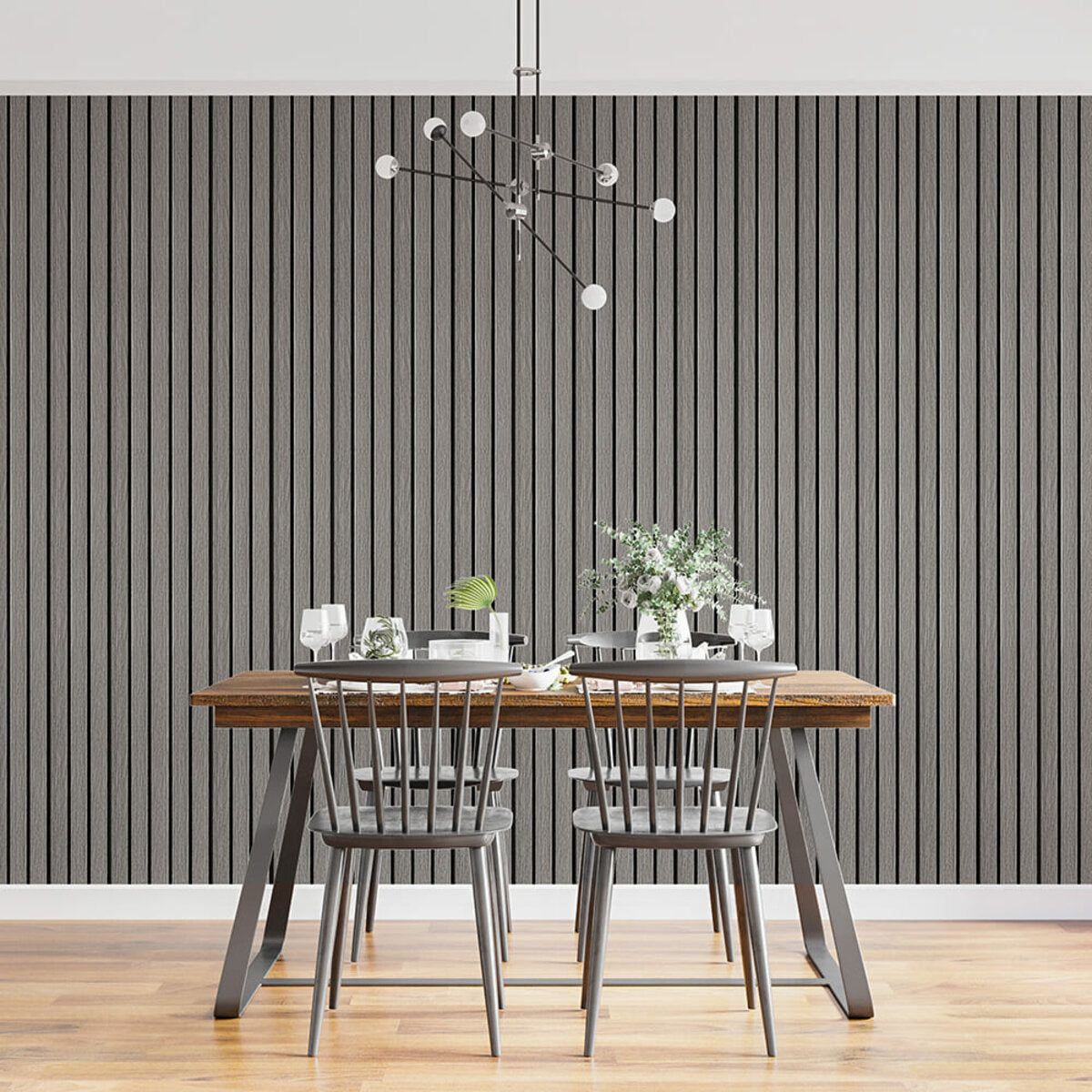 Рейка декоративна PS 2900х120х12мм Світло-сірий дуб SW-00001740