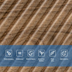 Самоклеюча декоративна 3D панель 500х500х5мм Бамбук темний Дуб HO-00002886