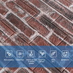 Декоративна 3D панель самоклейка 700х770х5мм Цегла червона Катеринославська (043) HO-00000031