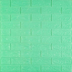 3D панель самоклеюча 700х770х3мм цегла М'ята (012-3) SW-00000233